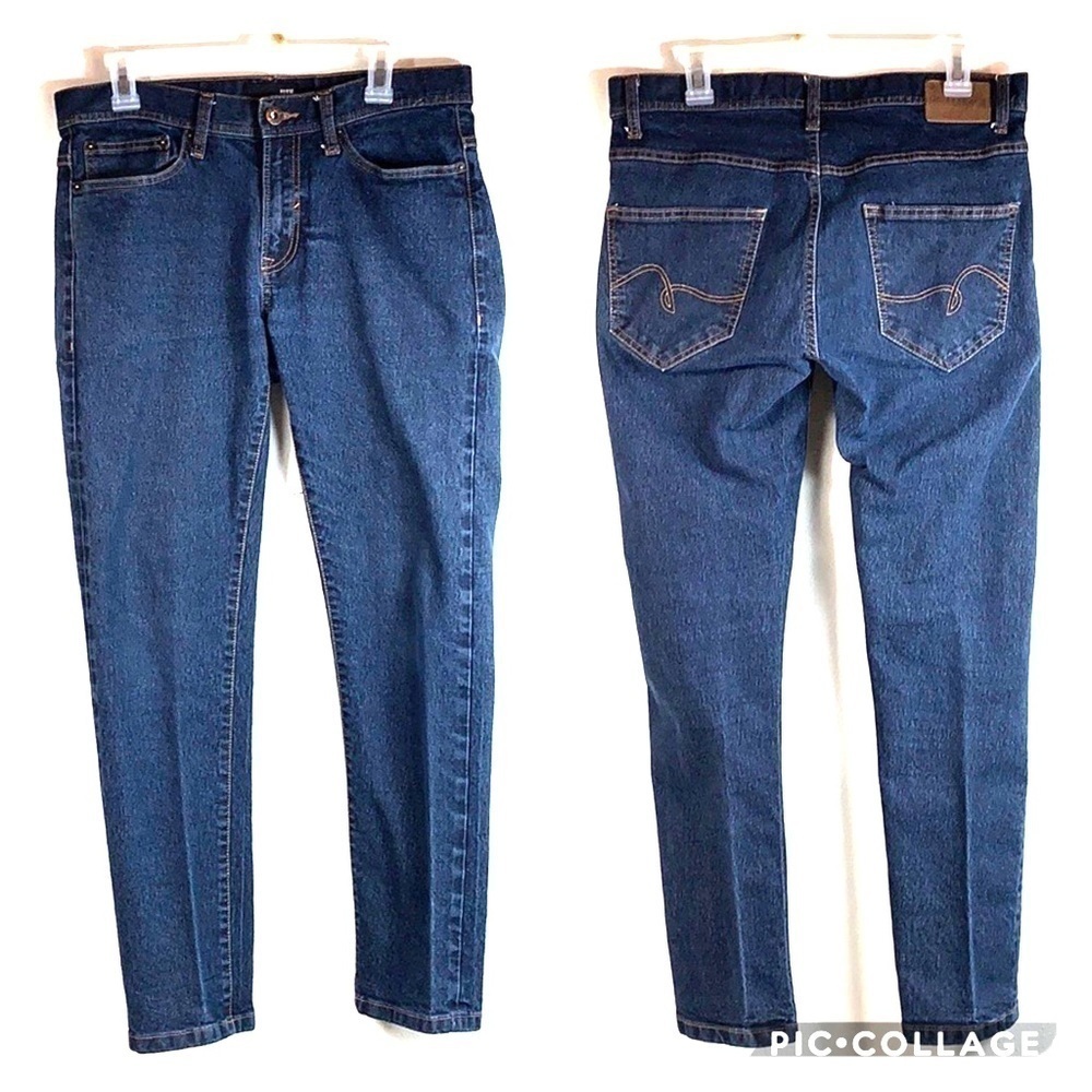 ROHM slim dark straight leg jeans Stitch Fix brand EUC